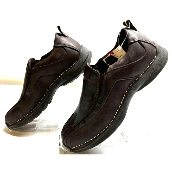 Men's Faded Glory Casual Loafer Shoes Size 9 Brown Pull On Cushion Insole - Picture 4 of 6